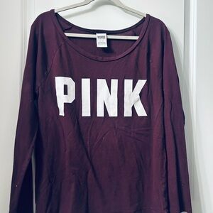 PINK Victoria's Secret Burgundy Sweatshirt